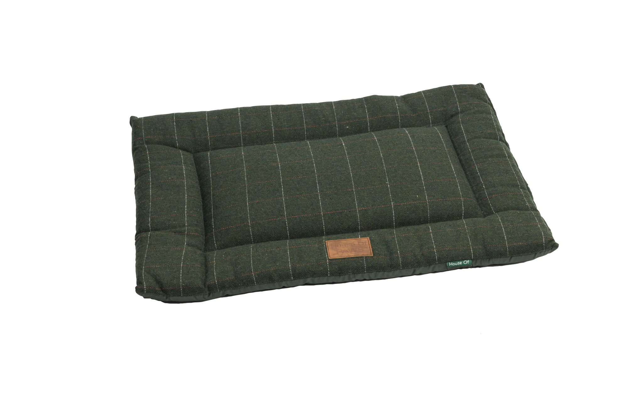 Tapis de cage en tweed vert