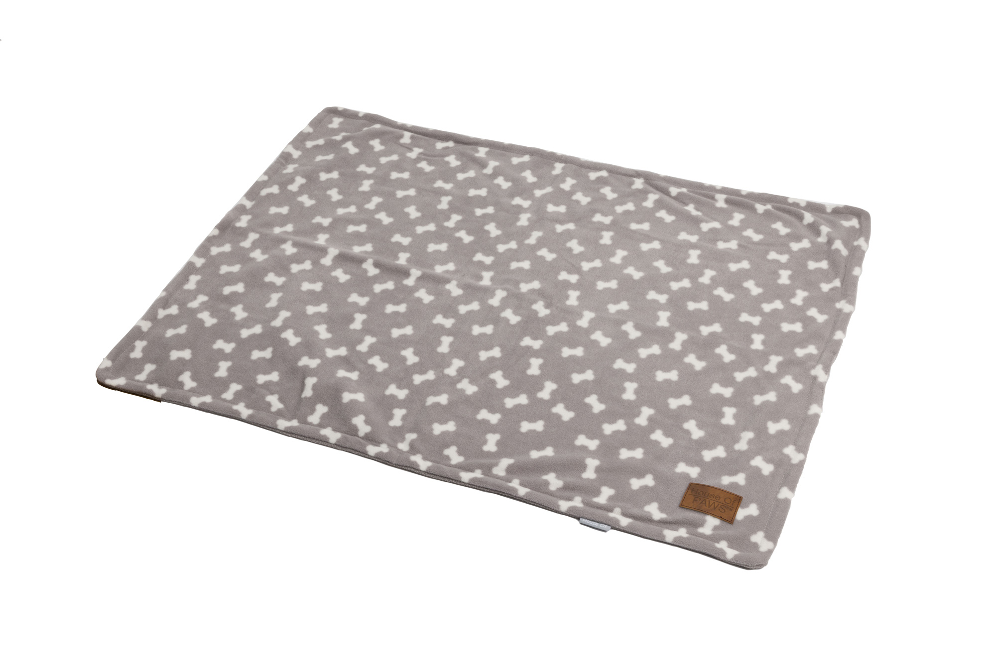 Couverture en polaire grise pour chiots